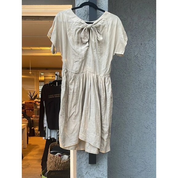 Isabel Marant Etoile Front Tie Mini Dress Short Sleeve S/M - Picture 1 of 2